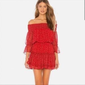 MISA Los Angeles Darla Dress in Red Floral